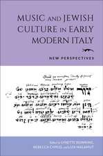 Music and Jewish Culture in Early Modern Italy – New Perspectives