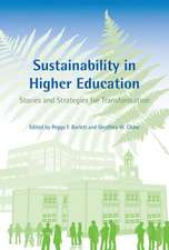 Sustainability in Higher Education – Stories and Strategies for Transformation