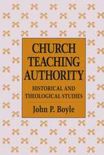 Church Teaching Authority: 