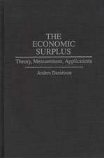 The Economic Surplus: Theory, Measurement, Applications