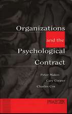 Organizations and the Psychological Contract: Managing People at Work