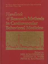 Handbook of Research Methods in Cardiovascular Behavioral Medicine