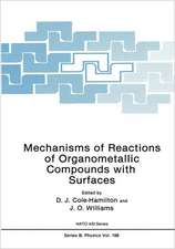 Mechanisms of Reactions of Organometallic Compounds with Surfaces