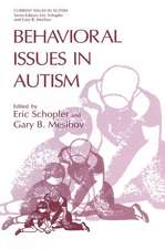 Behavioral Issues in Autism