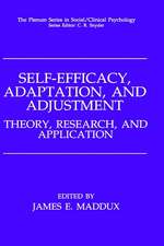 Self-Efficacy, Adaptation, and Adjustment