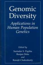 Genomic Diversity: Applications in Human Population Genetics