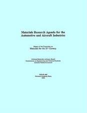 Materials Research Agenda for the Automobile and Aircraft Industries