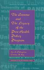 The Lessons and the Legacy of the Pew Health Policy Program