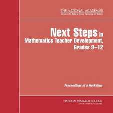 Next Steps in Mathematics Teacher Development, Grades 9-12: Proceedings of a Workshop (CD-Rom)