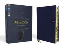 NIV, Thompson Chain-Reference Bible, Large Print, Leathersoft, Navy, Thumb Indexed, Red Letter, Comfort Print