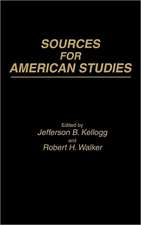 Sources for American Studies