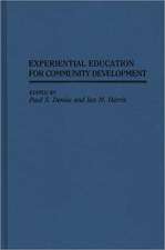 Experiential Education for Community Development