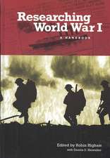 Researching World War I: A Handbook