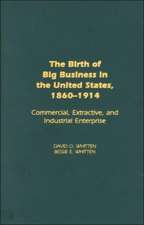 The Birth of Big Business in the United States, 1860-1914: Commercial, Extractive, and Industrial Enterprise