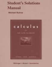 Calculus for Life Sciences: Student's Solutions Manual