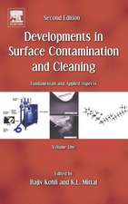 Developments in Surface Contamination and Cleaning, Vol. 1: Fundamentals and Applied Aspects