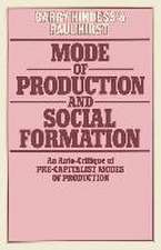 Mode of Production and Social Formation: An Auto-Critique of Pre-Capitalist Modes of Production