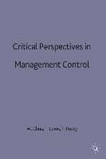 Critical Perspectives in Management Control