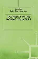 Tax Policy in the Nordic Countries