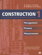 Construction 1: Management Finance Measurement