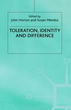 Toleration, Identity and Difference