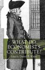 What Do Economists Contribute?