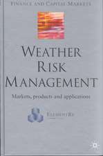 Weather Risk Management