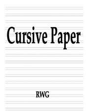 Cursive Paper