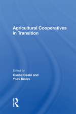 Agricultural Cooperatives In Transition