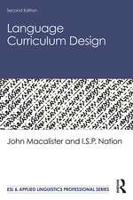 Language Curriculum Design