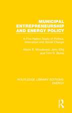 Municipal Entrepreneurship and Energy Policy: A Five Nation Study of Politics, Innovation and Social Change