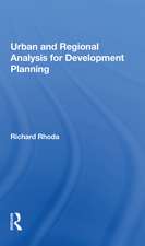 Urban And Regional Analysis For Development Planning