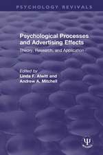 Psychological Processes and Advertising Effects: Theory, Research, and Applications