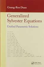 Generalized Sylvester Equations: Unified Parametric Solutions