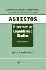 Asbestos: Directory of Unpublished Studies