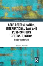 Self-Determination, International Law and Post-Conflict Reconstruction: A Right in Abeyance