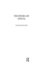 Jewish Law Annual Volume 21