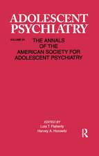 Adolescent Psychiatry, V. 21: Annals of the American Society for Adolescent Psychiatry