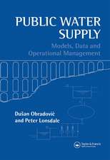 Public Water Supply: Models, Data and Operational Management