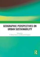 Geographic Perspectives on Urban Sustainability