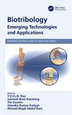 Biotribology: Emerging Technologies and Applications