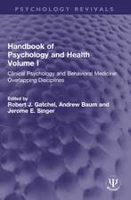 Handbook of Psychology and Health, Volume I