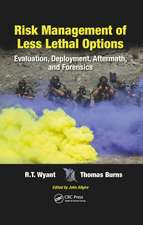 Risk Management of Less Lethal Options: Evaluation, Deployment, Aftermath, and Forensics