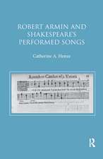 Robert Armin and Shakespeare's Performed Songs