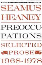 Preoccupations: Selected Prose, 1968-1978