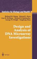 Design and Analysis of DNA Microarray Investigations