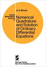 Numerical Quadrature and Solution of Ordinary Differential Equations