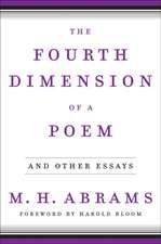 The Fourth Dimension of a Poem – and Other Essays