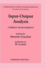 Input-Output Analysis: Current Developments