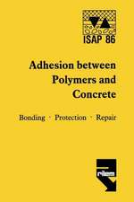 Adhesion between polymers and concrete / Adhésion entre polymères et béton